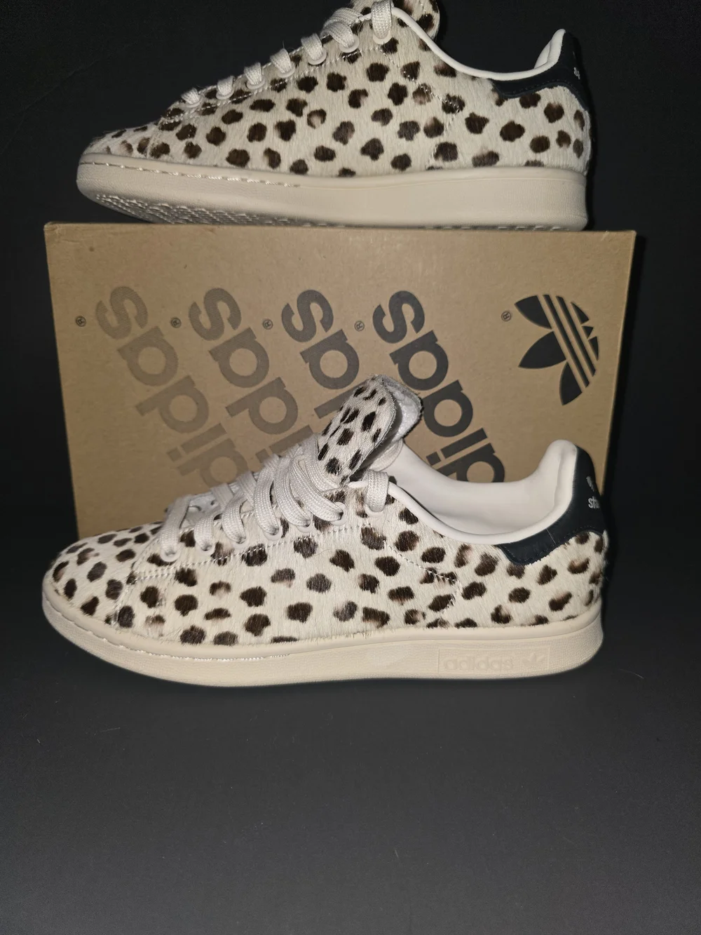 RARE!Adidas Stan Smith Pony Hair Leopard Sneakers | Men's 6.5 Fits 8 Womens! NEW